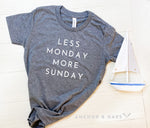 Load image into Gallery viewer, Less Monday More Sunday, kids graphic tee - Anchor and Oars
