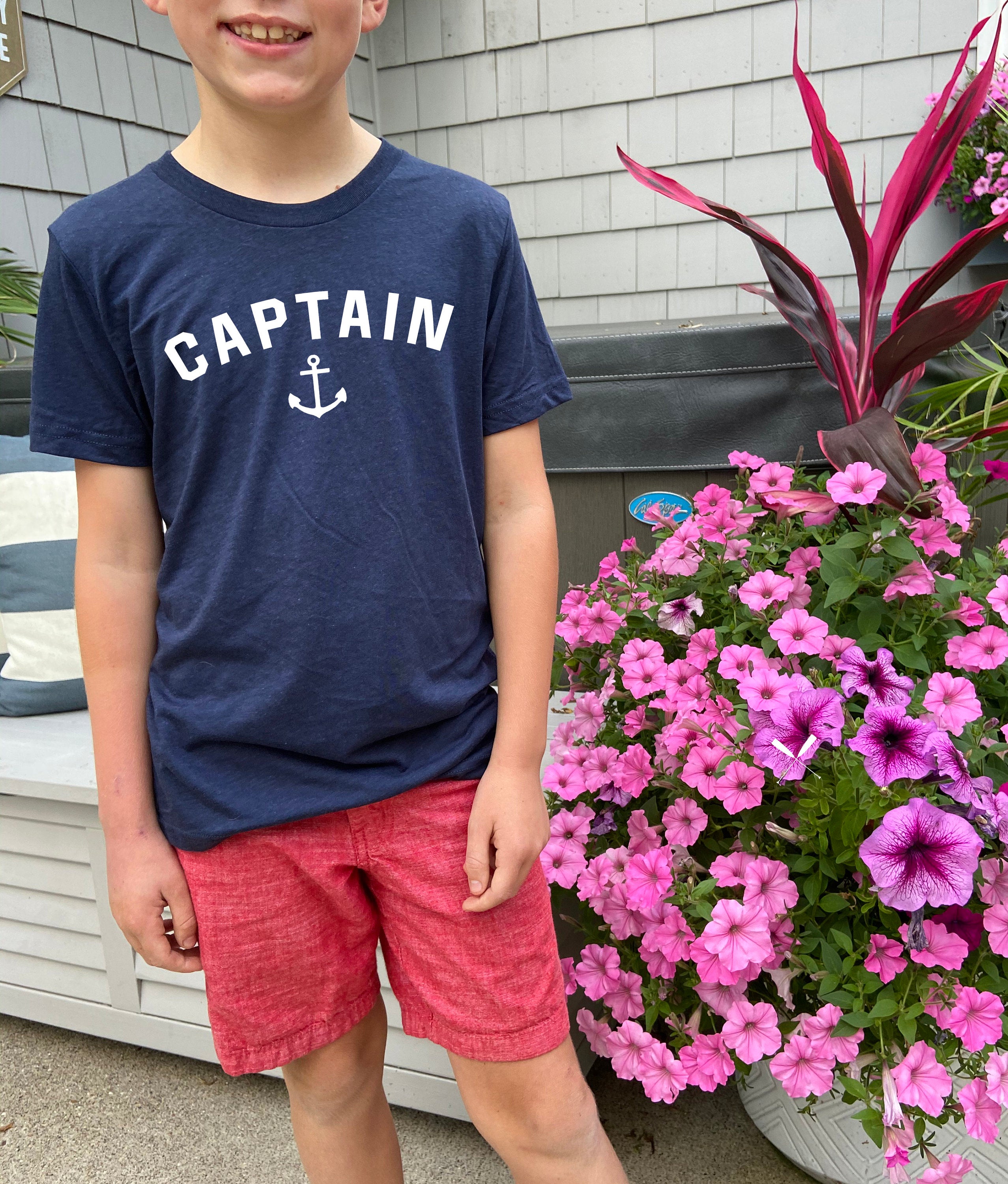 Captain Nautical Shirt - Anchor and Oars