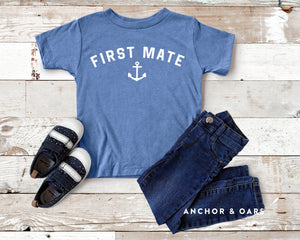 First Mate Kids Tee - Anchor and Oars