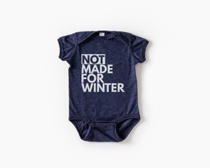 Not Made For Winter Baby Onesie - Anchor and Oars