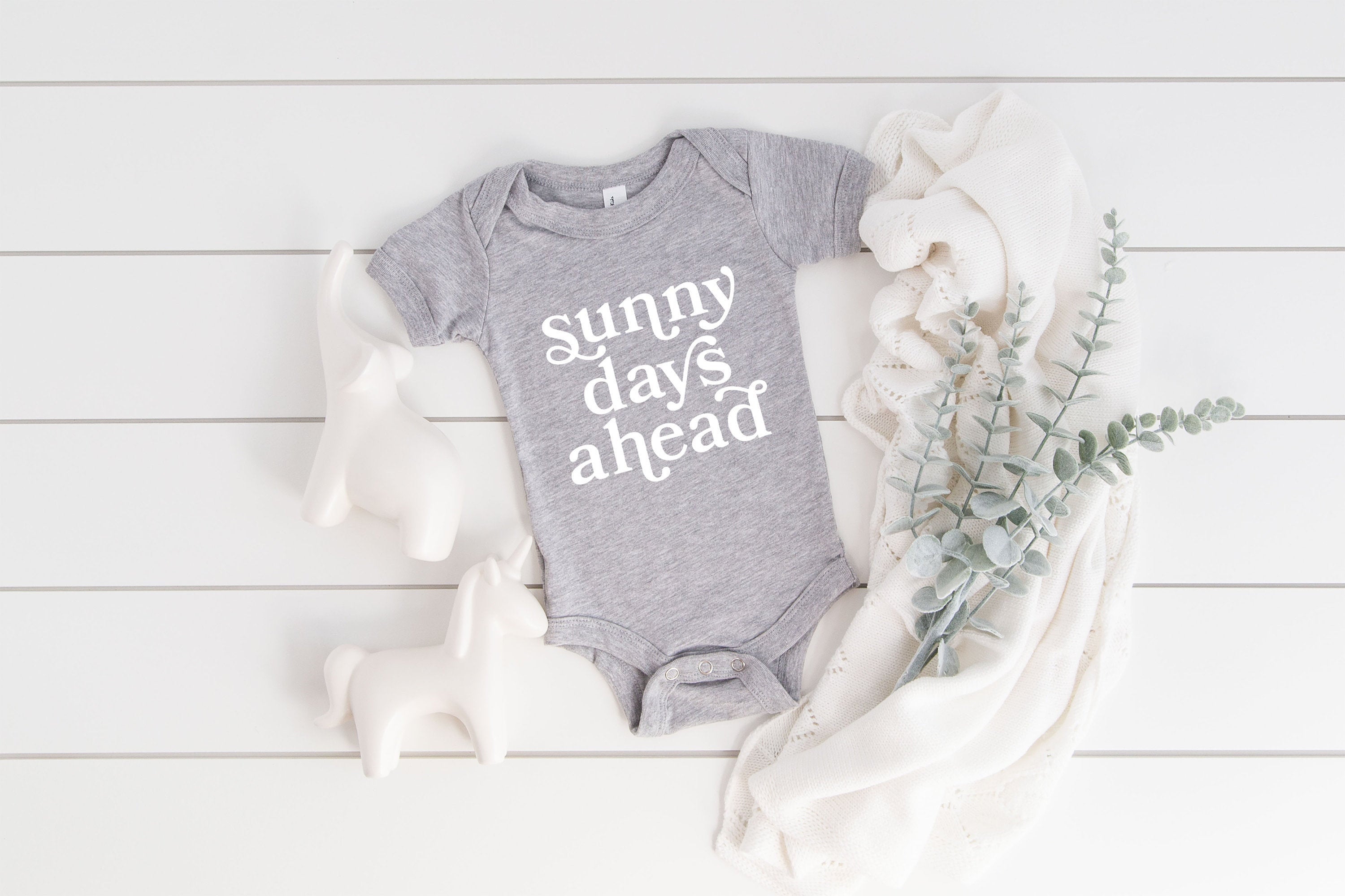 Sunny Days Ahead Baby Onesie® - Anchor and Oars