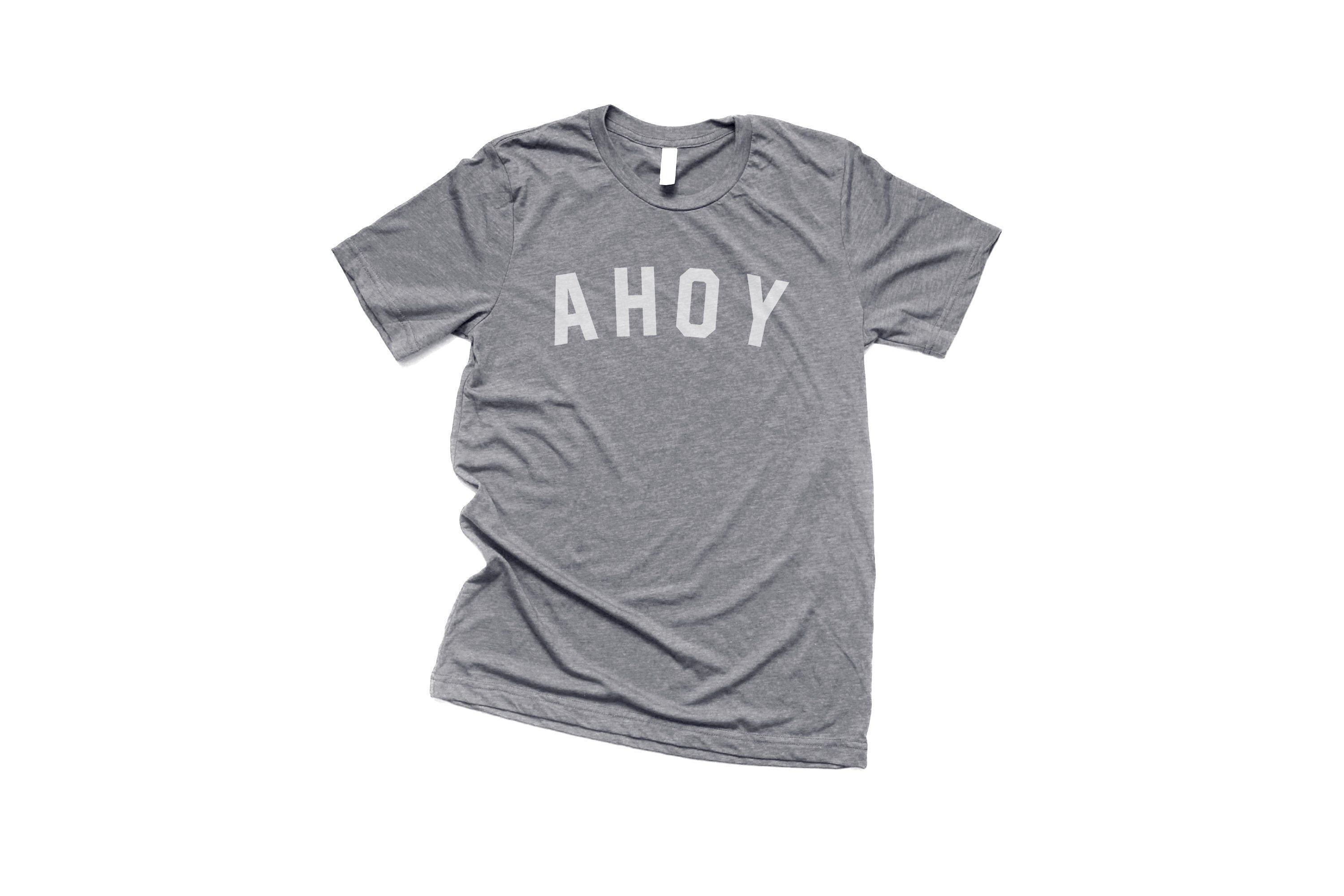 Ahoy Nautical T-shirt - Anchor and Oars