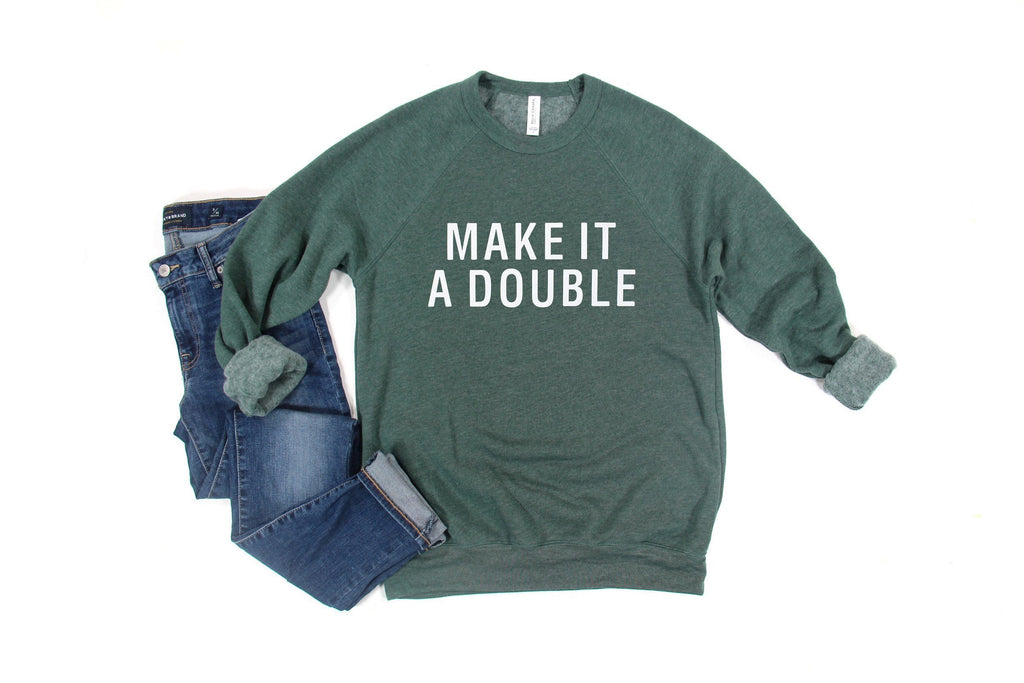 Make Mine A Double Crewneck Sweatshirt - Anchor and Oars